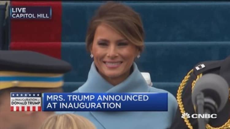 Mrs. Trump announced at inauguration