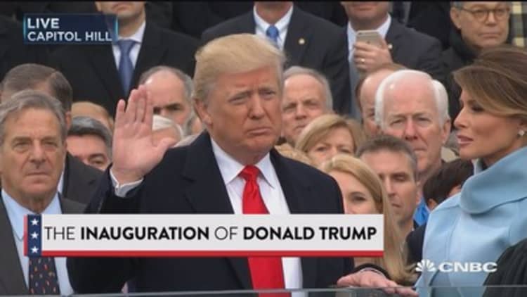 Donald Trump sworn in as 45th president of the U.S.