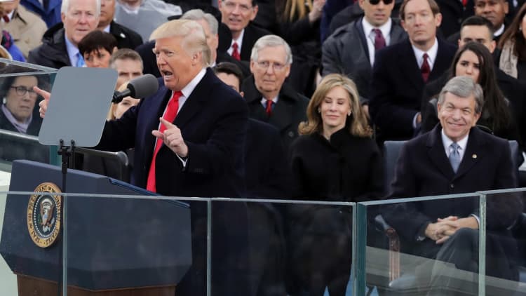 Donald Trump promises 'America First' policies in inauguration speech