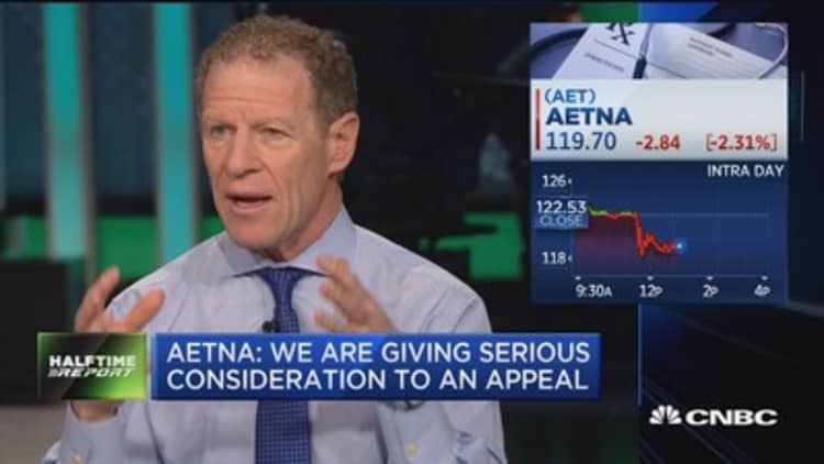 Aetna: We are giving serious consideration to an appeal