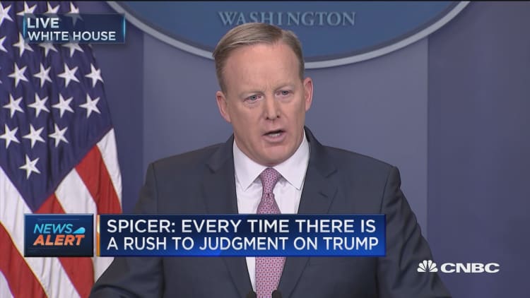 Spicer: Every time there is a rush to judgement on Trump