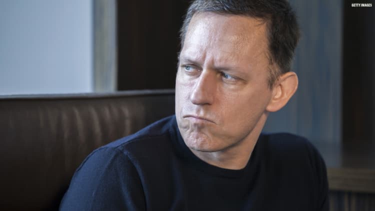 Billionaire Peter Thiel thinks 'failure is massively overrated’