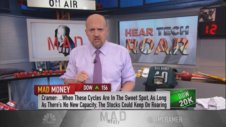 Cramer says to 'ride the tiger' for these technology stocks in the sweet spot