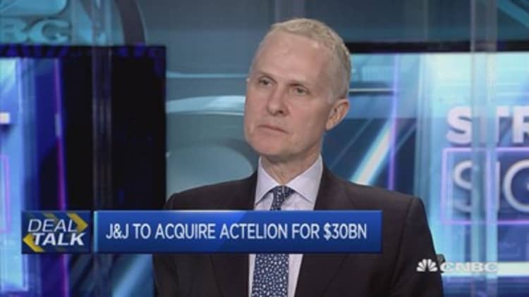 J&J, Actelion deal is great for pharma industry: Pro