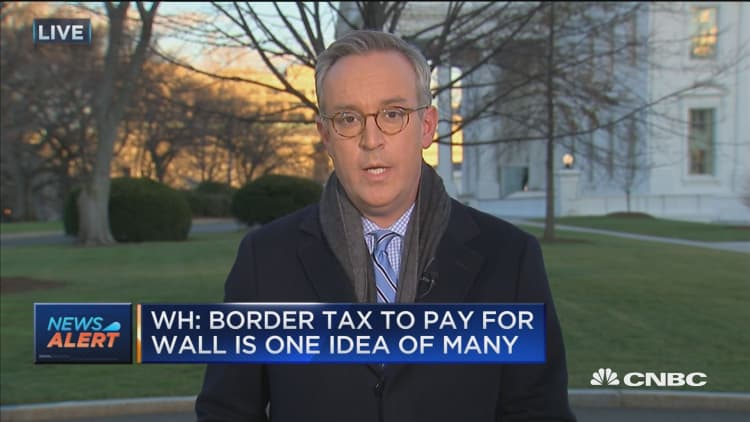 White House: Border tax to pay for wall is one idea of many