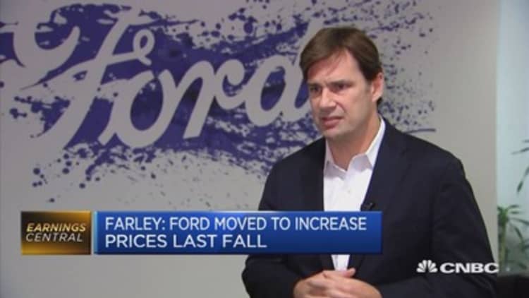 Modest price hikes to accommodate for sterling's fall: Ford EMEA president