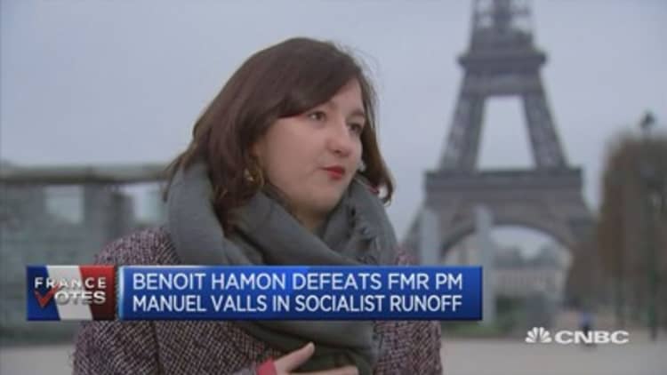 Benoit Hamon defeats former PM Manuel Valls in French socialist runoff