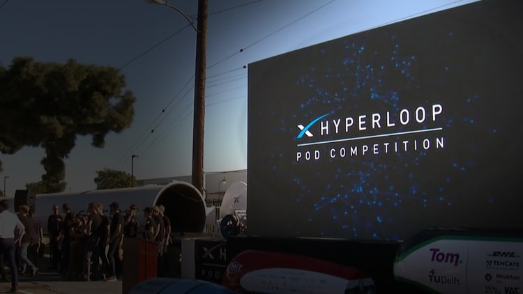 Elon Musk's SpaceX holds hyperloop pod race for student engineers