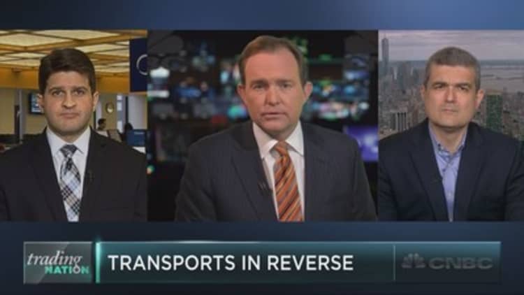 Transport stocks go in reverse