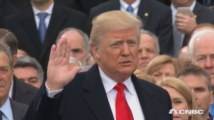 Donald Trump sworn in to become America's 45th president