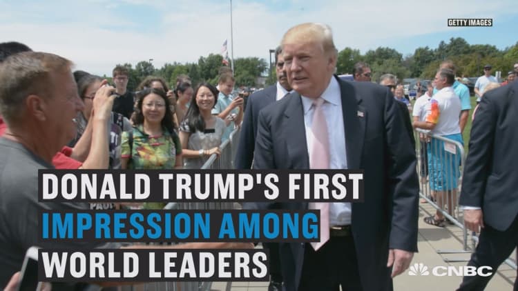 President Donald Trump's first impression on foreign leaders