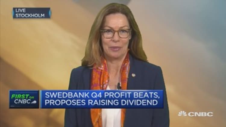 Swedbank CEO: Want capital so we can grow our customers 