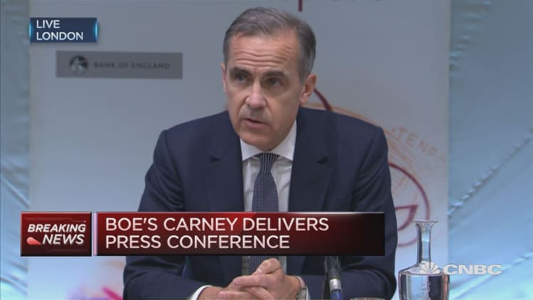MPC’s tolerance for above target inflation is limited: BOE’s Carney