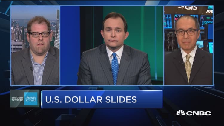 Trading Nation: US dollar slides
