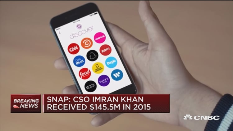 Snap: CSO Imran Khan recieved $145.5M in 2015