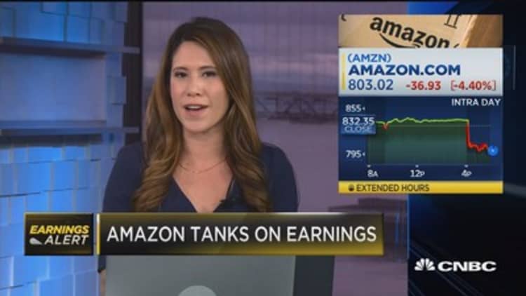 Amazon Tanks on earnings