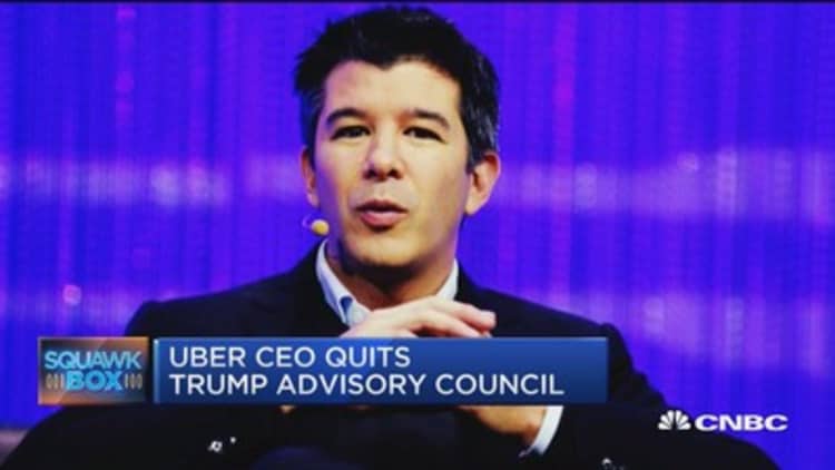 Uber CEO quits Trump's advisory council