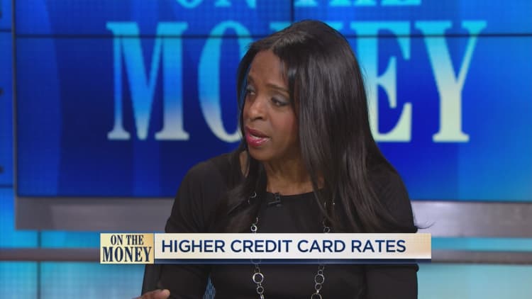 Rising credit card rates