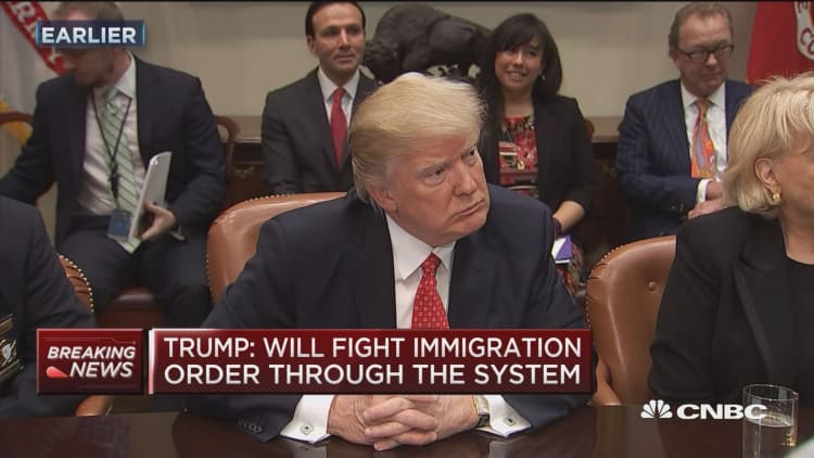 Trump vows to fight immigration court proceedings 'through the system'