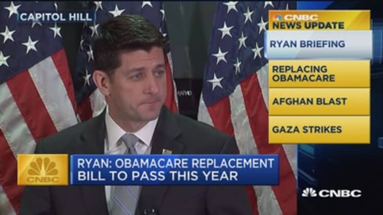 CNBC Update: Paul Ryan looks for ACA replacement this year