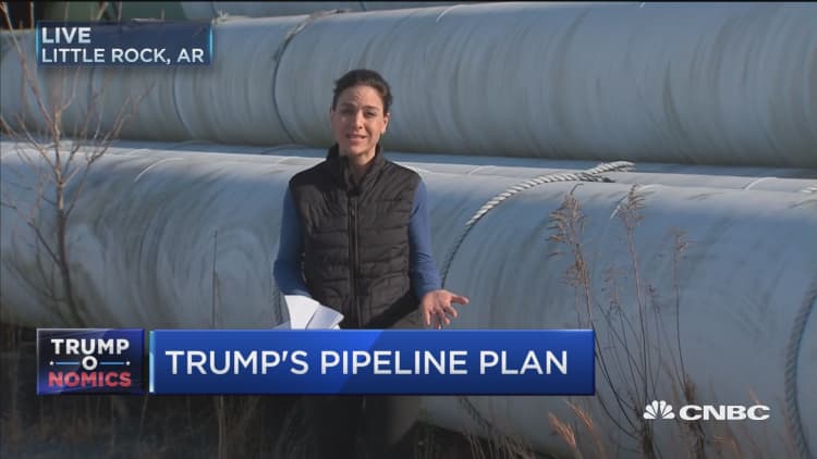 More than 50% of pipeline for Keystone sitting idle