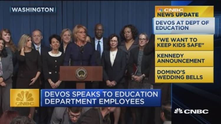 News Update: DeVos speaks to Education Department employees
