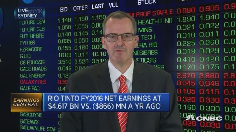 Big turnaround for Rio Tinto