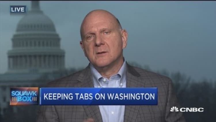 Steve Ballmer: Keeping tabs on Washington