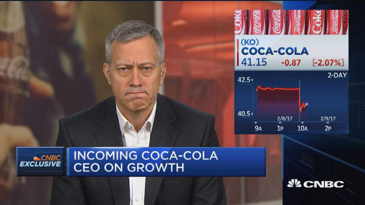 Coke's Quincey: Need to look at core underlying business for growth