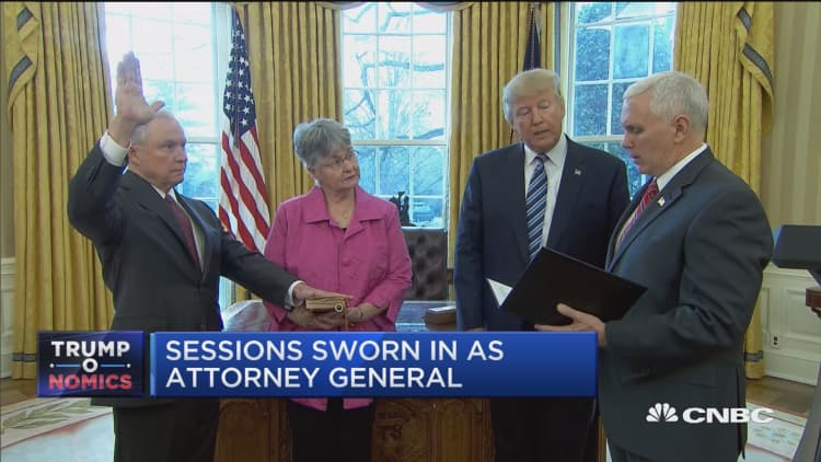 Sessions sworn in as attorney general