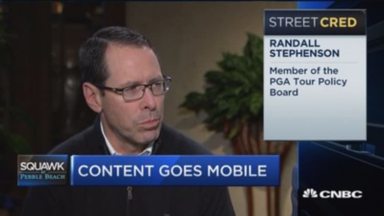 AT&T CEO: Arms race going on for networks and content