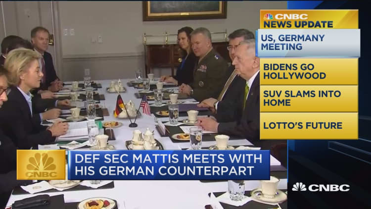 CNBC Update: Defense secretary Mattis meets with German counterpart