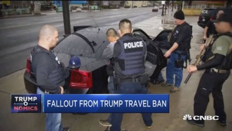 Fallout from Trump travel ban