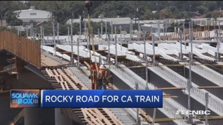 Rocky road for California train