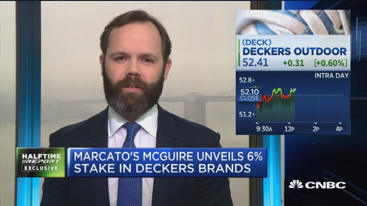 Marcato's McGuire unveils 6% stake in Deckers Brands