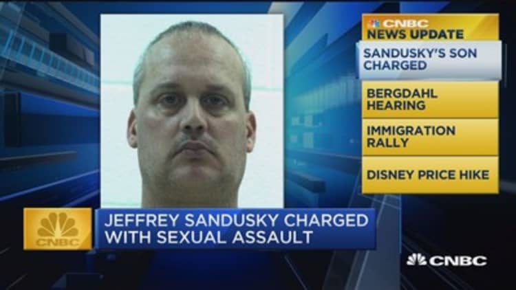 CNBC Update: Jerry Sandusky's adopted son charged with sexual assault