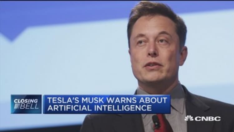 Tesla's Musk warns about artificial intelligence