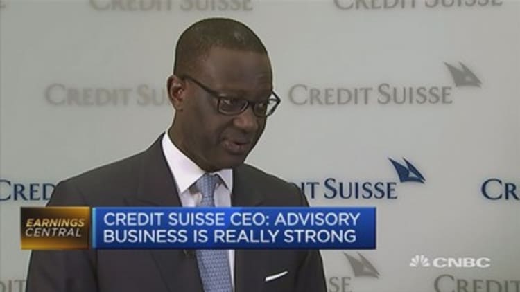 Advisory business is really strong: Credit Suisse CEO