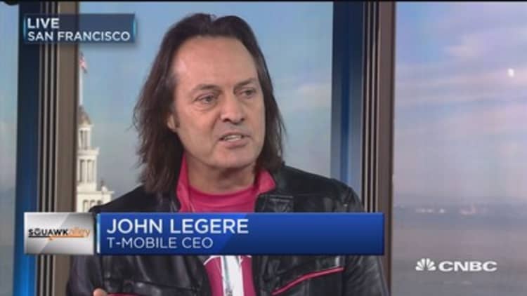 T-Mobile CEO John Legere on deal chatter: 'Nobody's talking'