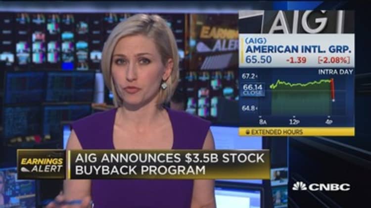 AIG announces $3.5B stock buyback program