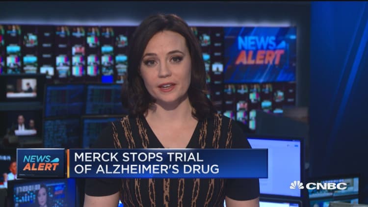 Merck stops trial of Alzheimer's drug
