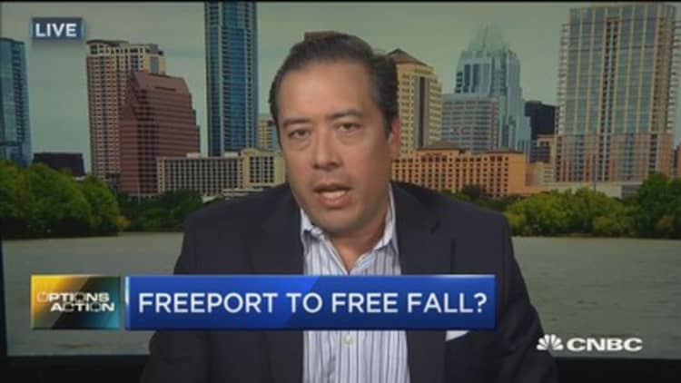 Options Action: Freeport to free fall?