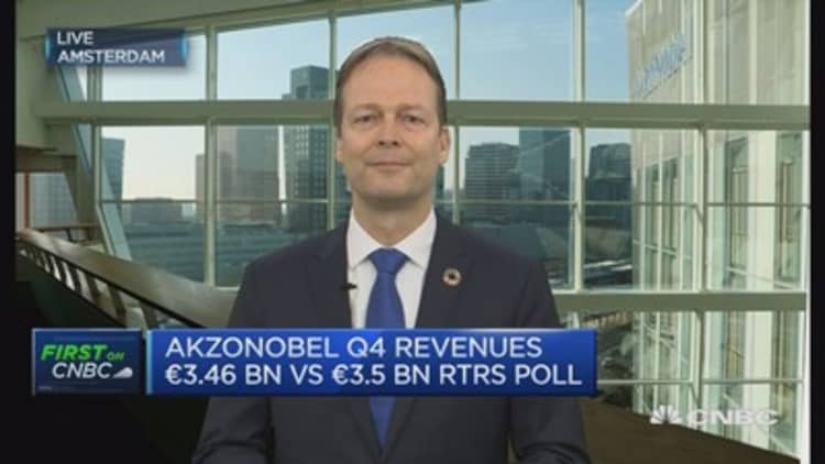 2016 has been a record year, says AkzoNobel CEO