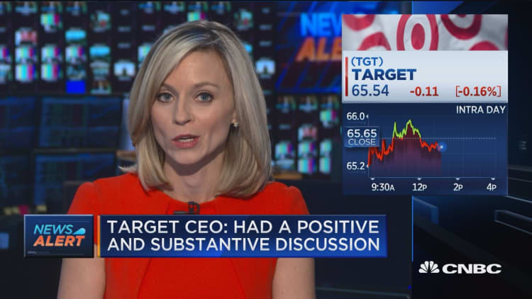 Target CEO: Had a positive discussion with Trump