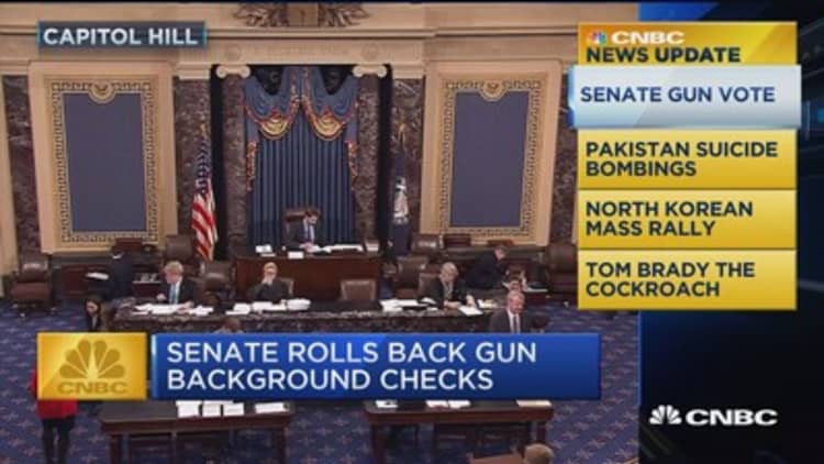 CNBC Update: Senate rolls back gun background checks