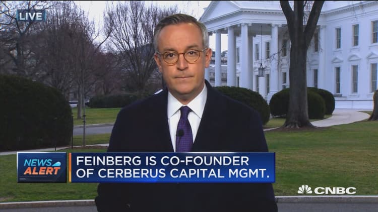 NBC: Stephen Feinberg chosen to review spy intelligence agencies