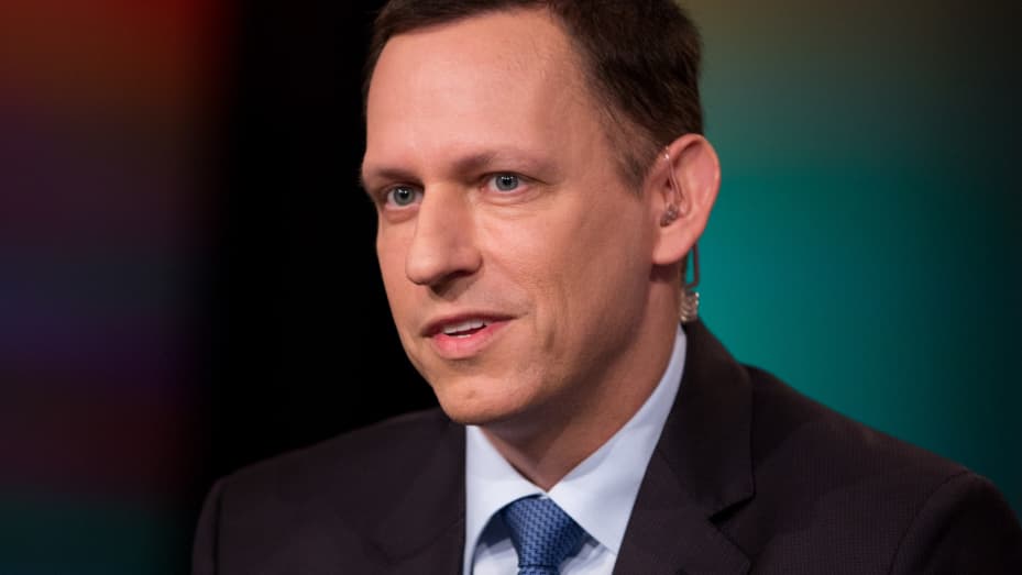 Peter Thiel, American entrepreneur, venture capitalist, and hedge fund manager.