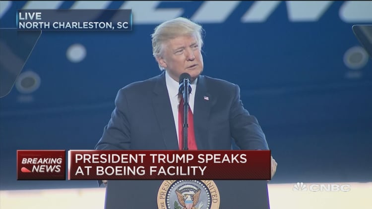 Pres. Trump at Boeing: We won in a landslide