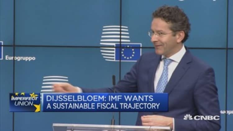 IMF wants sustainable fiscal path for Greece: Dijsselbloem