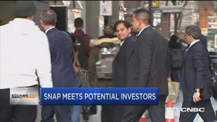 Snap meets potential investors